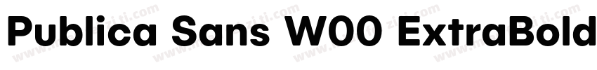 Publica Sans W00 ExtraBold字体转换